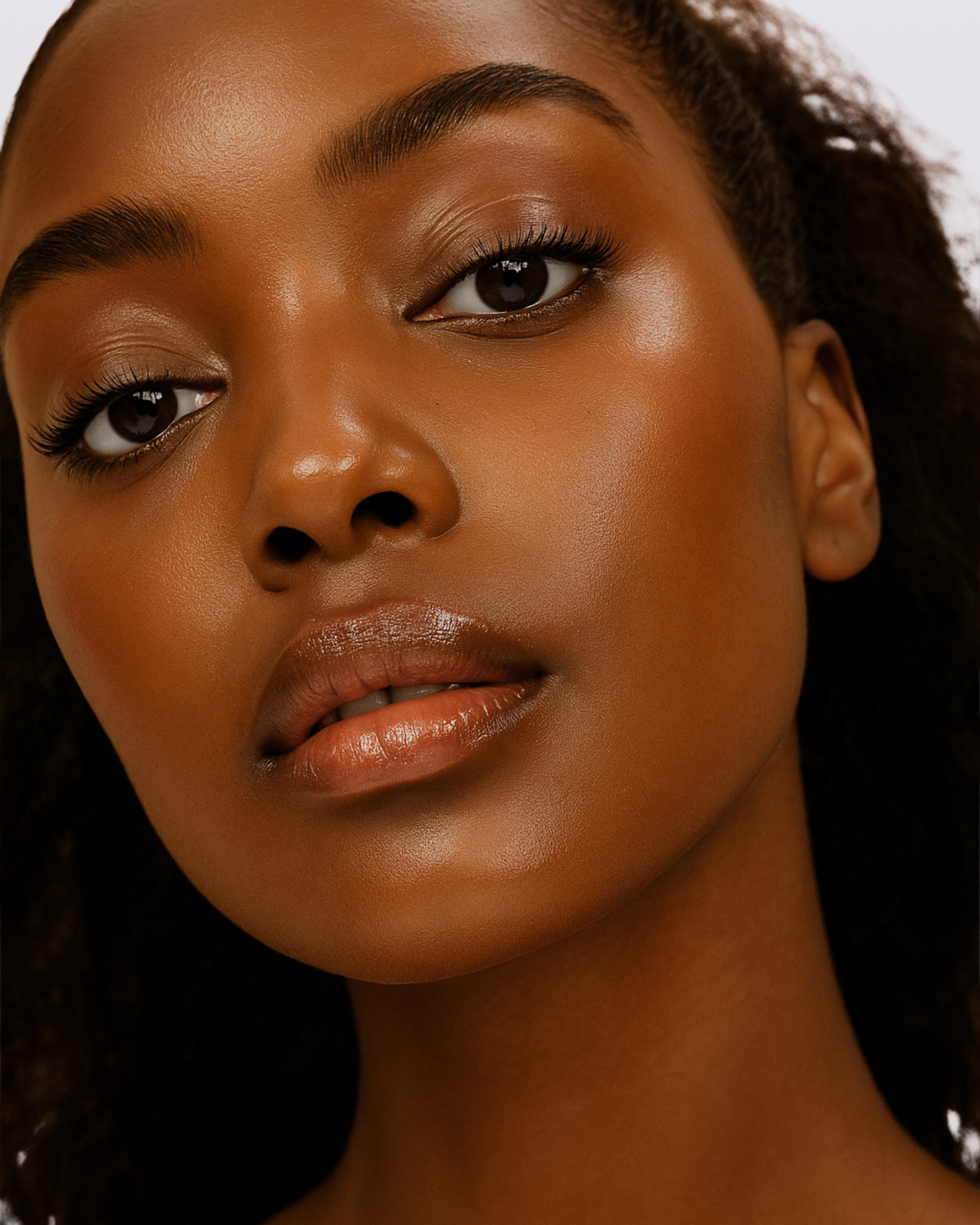 Luminous dolomite face powder