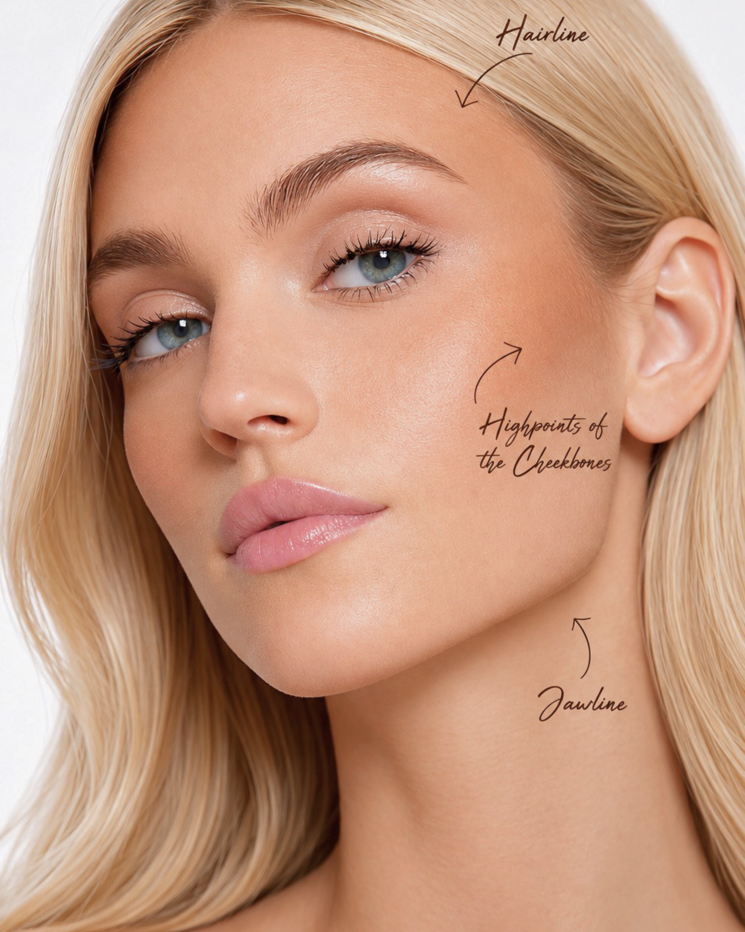 Luminous dolomite face powder