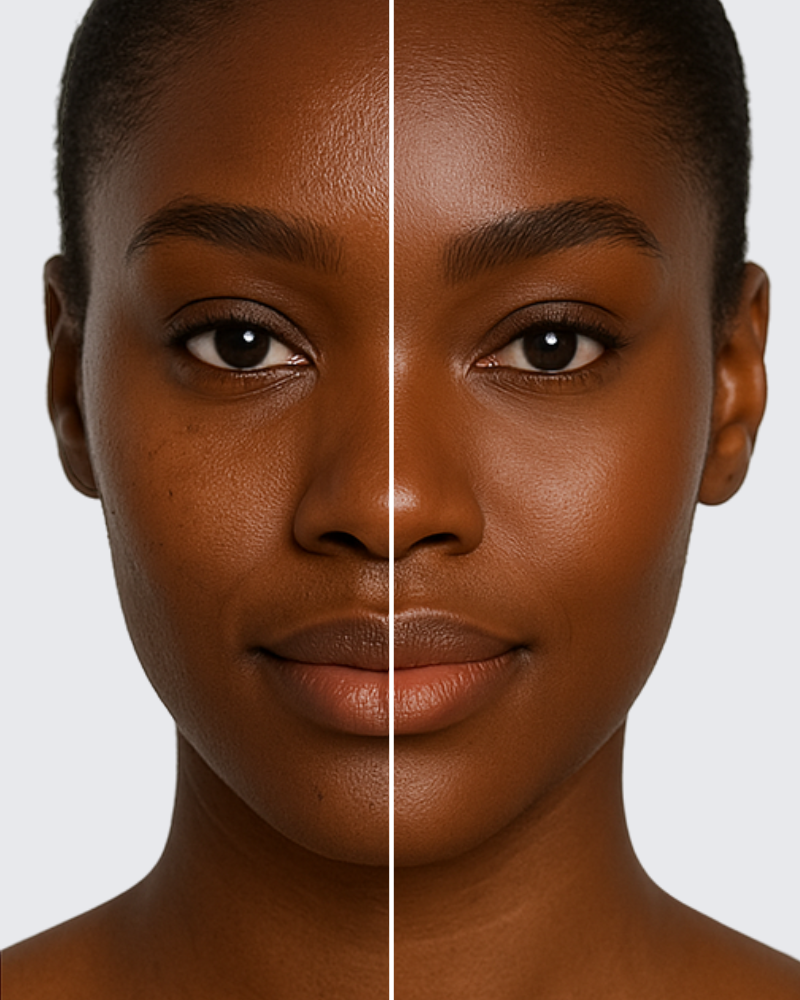 Luminous dolomite face powder